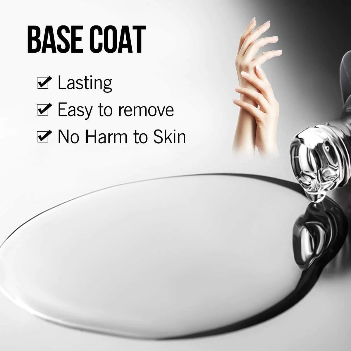 Blank Top Coat + Matt Top Coat + Base Coat -3pk sett